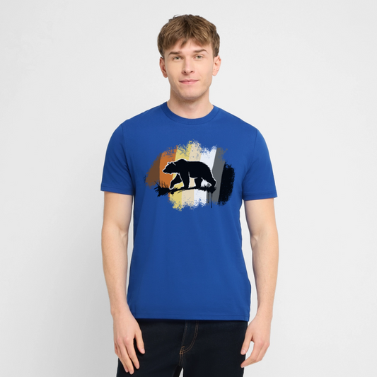 T-Shirt: Black Bear Bear Flag - Dunkelblau
