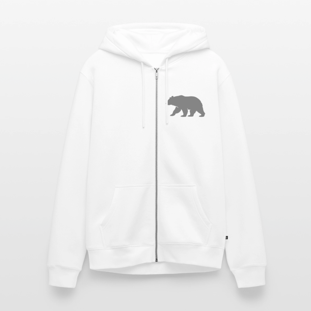 Bear grey | Kapuzenjacke - Weiß
