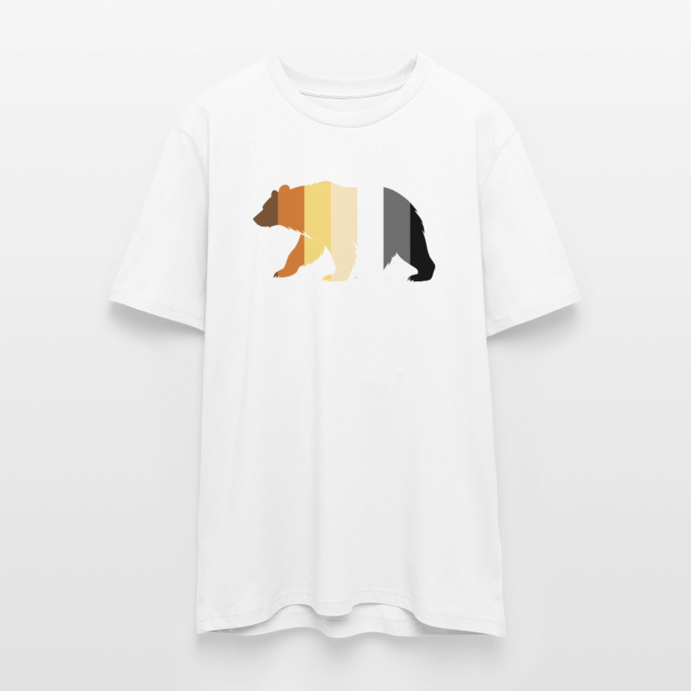 Bear in Bear Pride Colours | Unisex Bio T-Shirt - Weiß