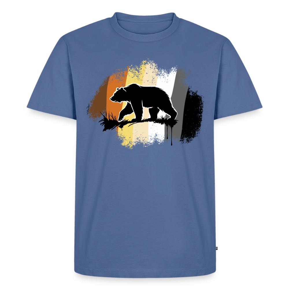 Black Bear on Bear Pride | Premium T-Shirt - Taubenblau