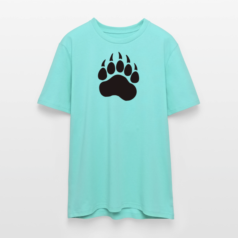 Bear Paw black | Unisex Bio-T-Shirt - Poolblau
