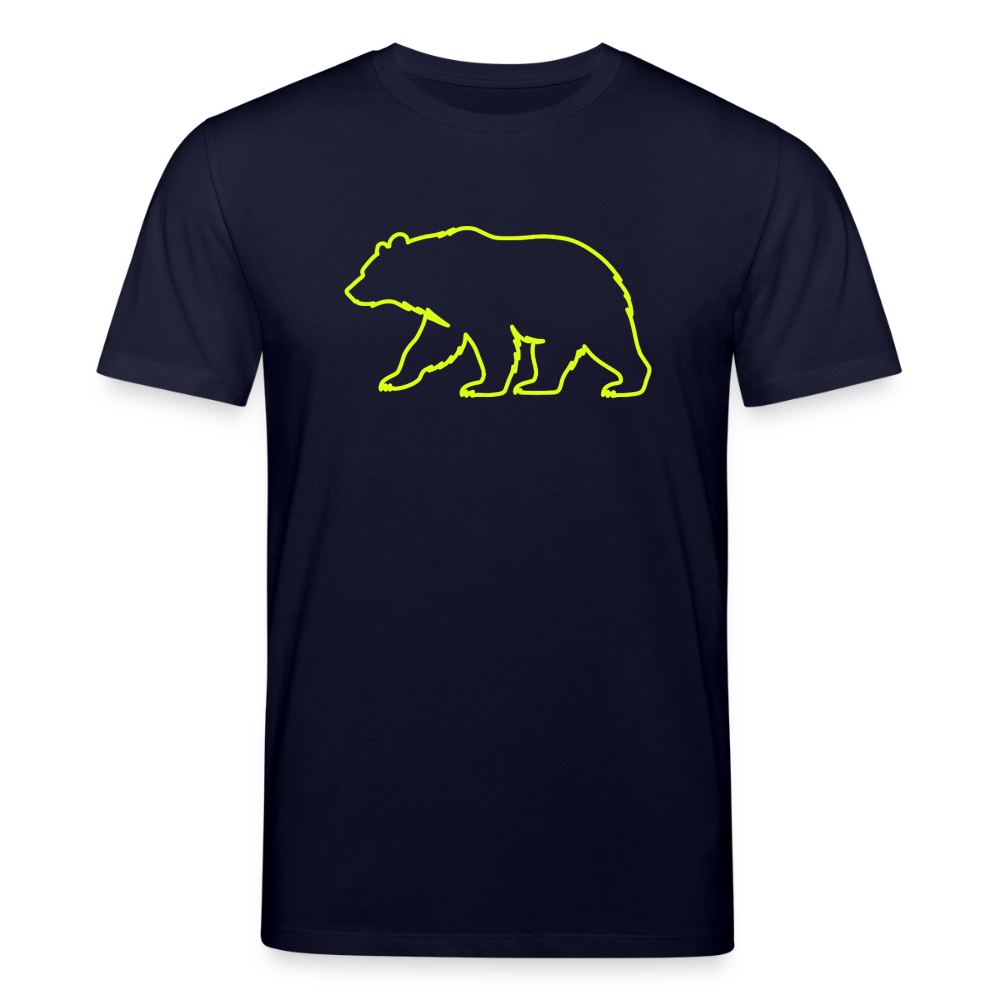 T-Shirt: Bear neon - Navy