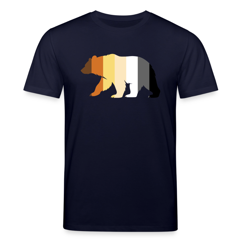 Bear in Bear Pride Colours | Unisex Bio T-Shirt - Navy