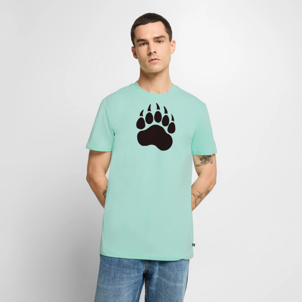 Bear Paw black | Männer Premium T-Shirt - Mint 