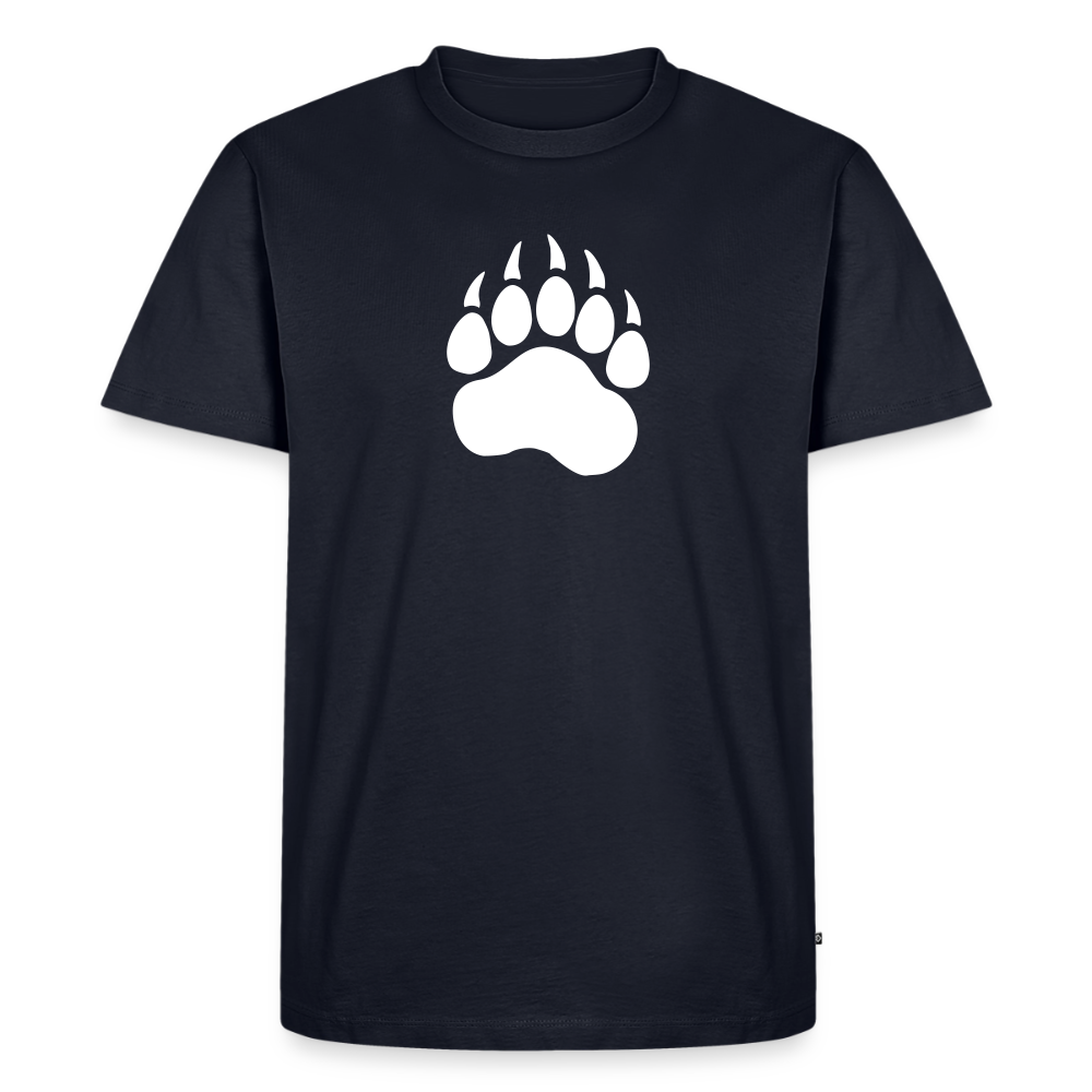 Bear Paw white | Männer Premium T-Shirt - Navy