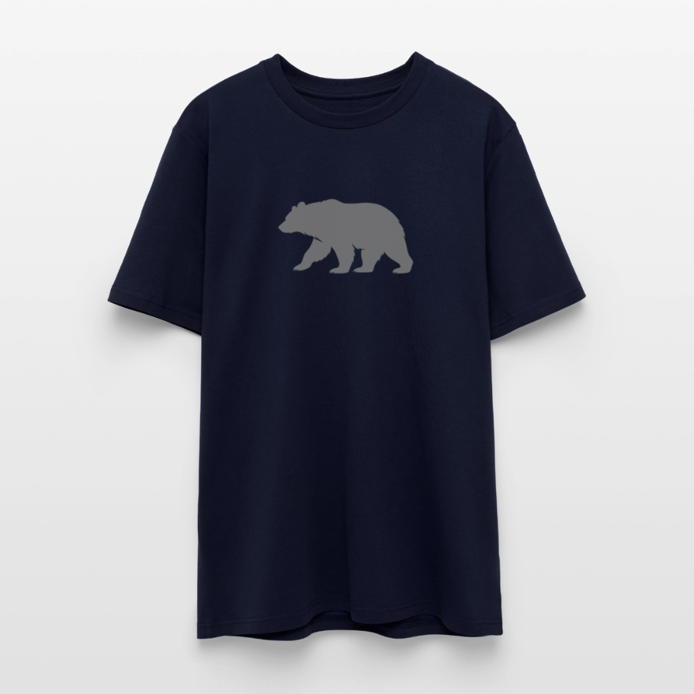 T-Shirt: Bear grey - Navy