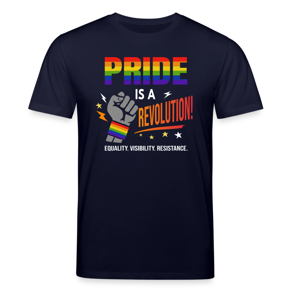 Pride is a Revolution 2 | Unisex Bio T-Shirt - Navy