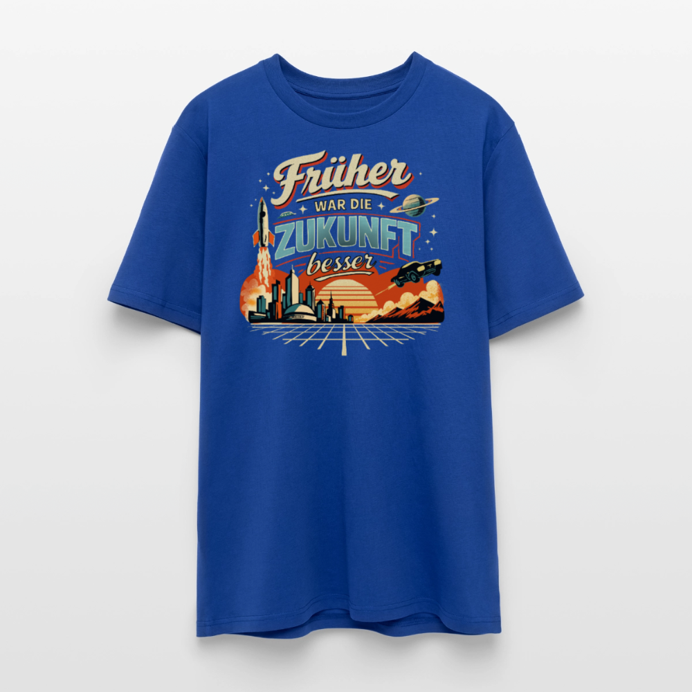 Früher war die Zukunft besser | Unisex Bio-T-Shirt - Dunkelblau