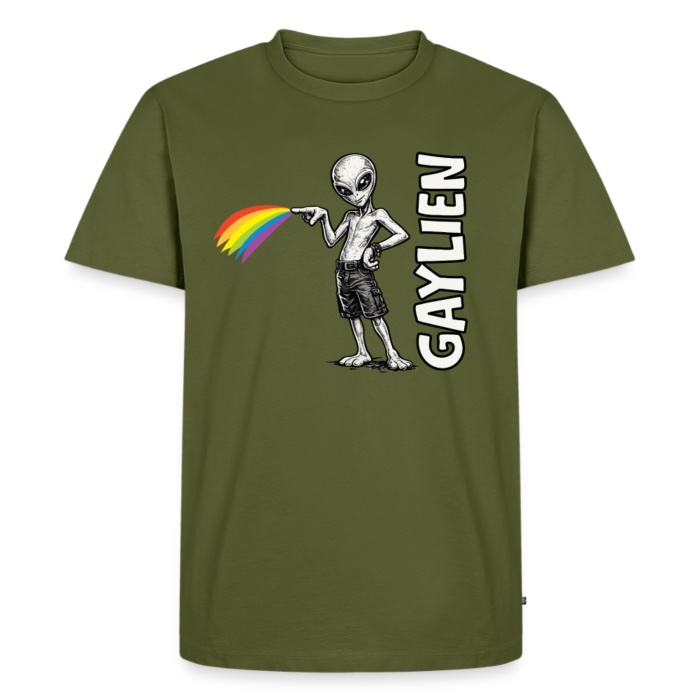 Gaylien | Männer Premium T-Shirt - Khaki