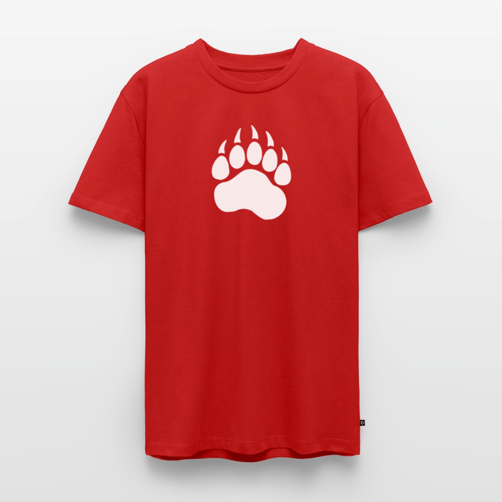 Bear Paw white | Männer Premium T-Shirt - Rot
