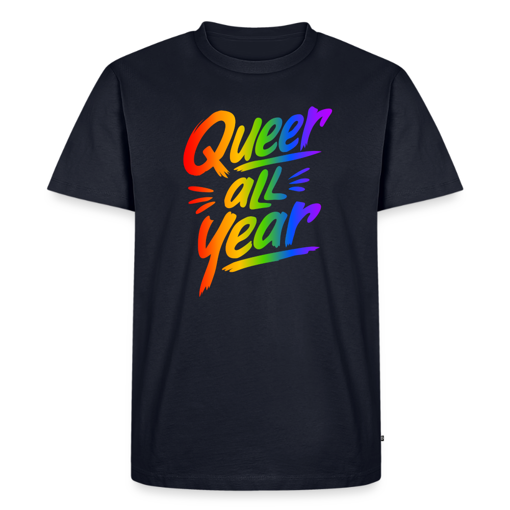 Queer all Year | Männer Premium T-Shirt - Navy