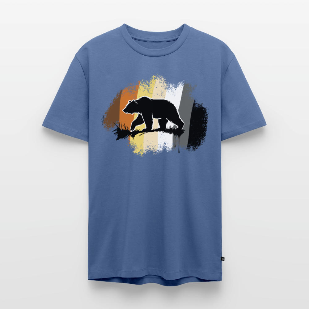 Black Bear on Bear Pride | Premium T-Shirt - Taubenblau