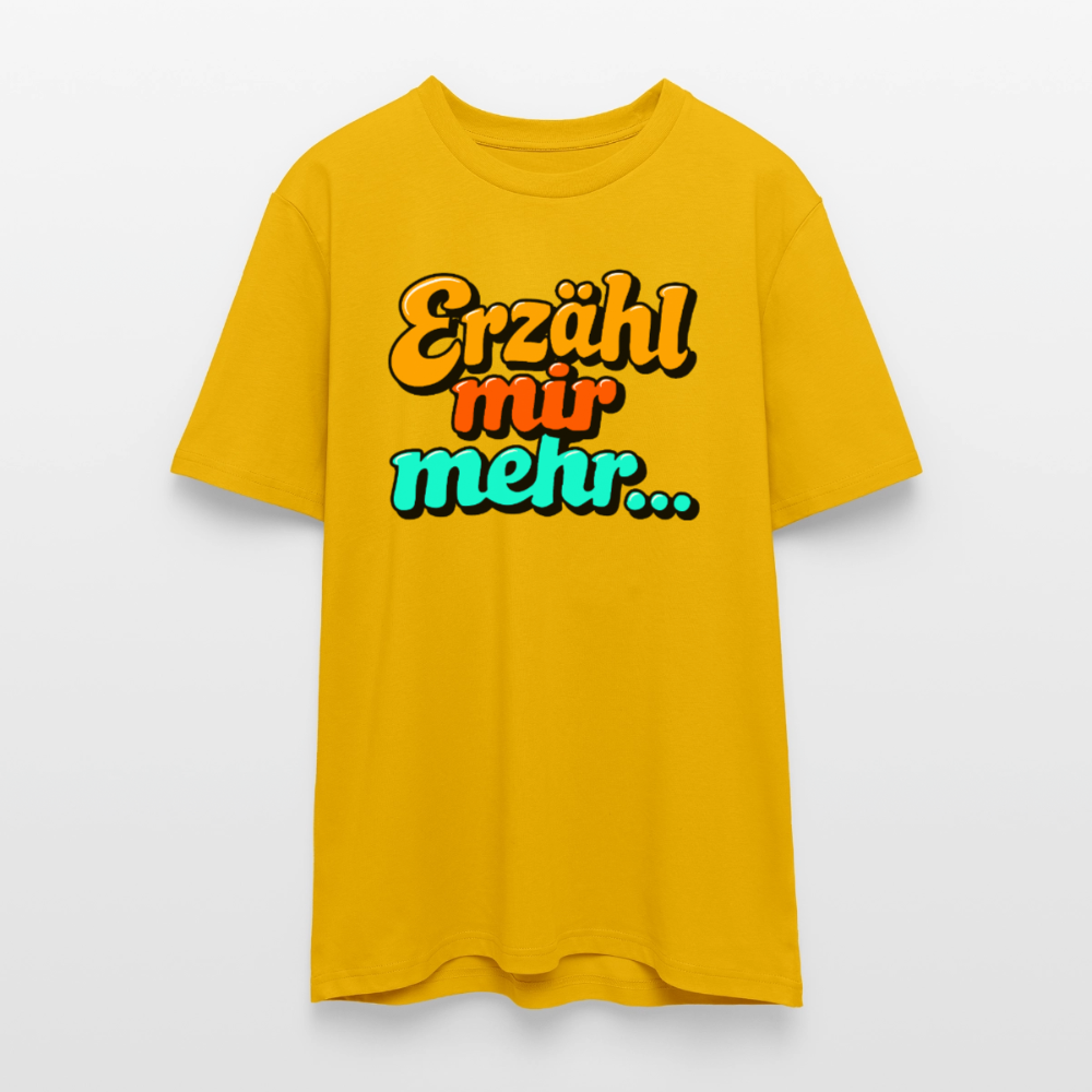 Erzähl mir mehr... | Unisex Bio-T-Shirt - Spektralgelb