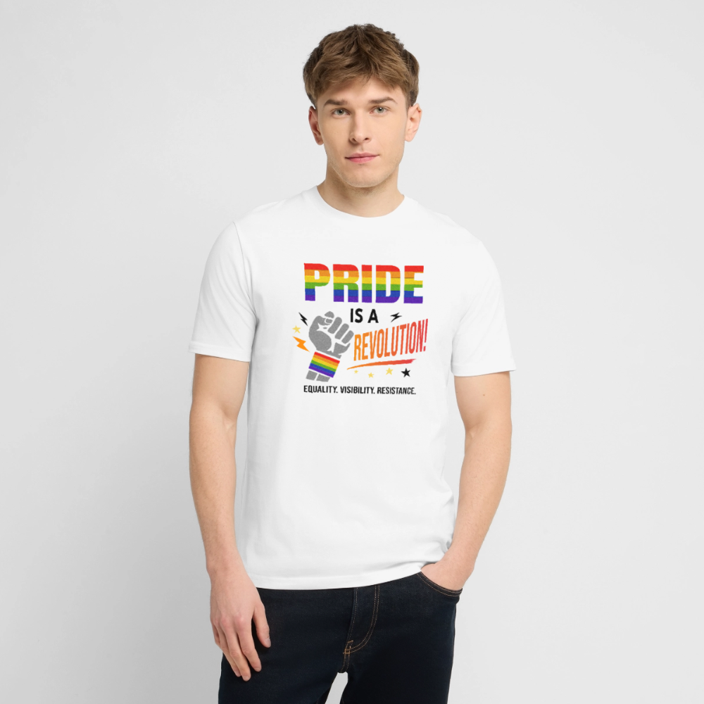 Pride is a Revolution | Unisex Bio T-Shirt - Weiß
