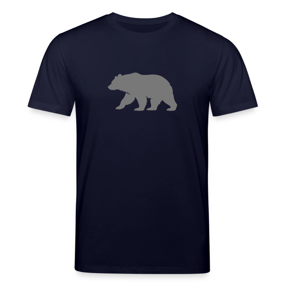 Bear grey | Unisex Bio T-Shirt - Navy