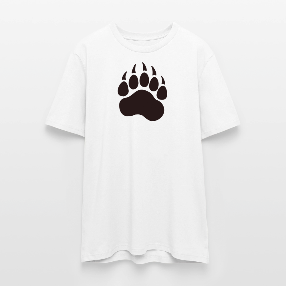 Bear Paw black | Unisex Bio-T-Shirt - Weiß