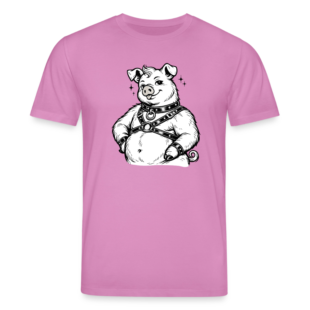 Piglet in Harness | Unisex Bio-T-Shirt - Pink