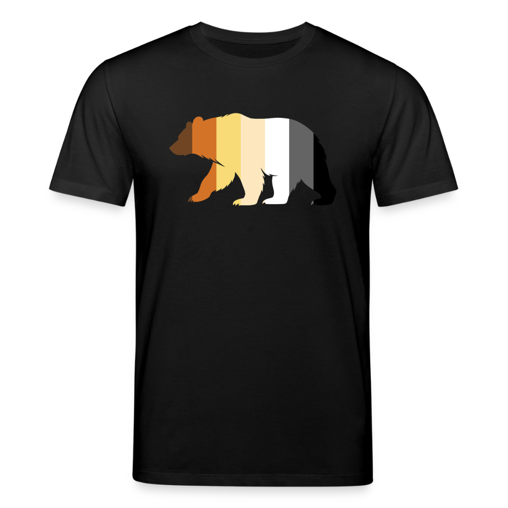 Bear in Bear Pride Colours | Unisex Bio T-Shirt - Schwarz