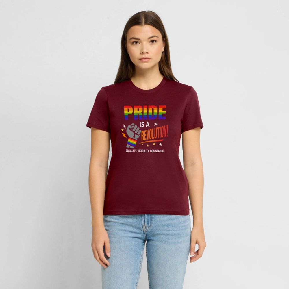Pride is a Revolution 2 | Unisex Bio T-Shirt - Burgunderrot
