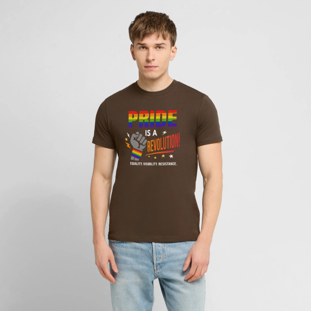 Pride is a Revolution 2 | Unisex Bio T-Shirt - Dunkelbraun