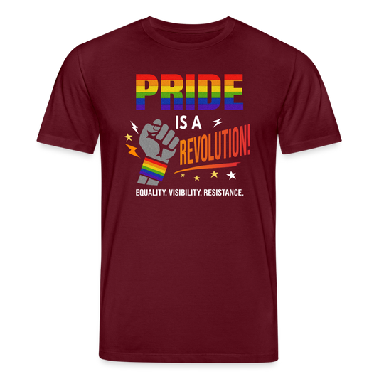 T-Shirt: Pride is a Revolution 2 - Burgunderrot