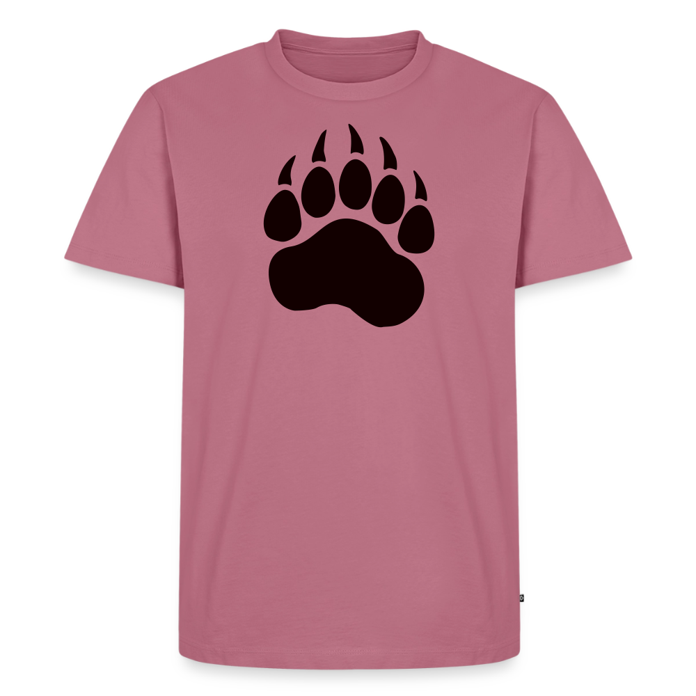 Bear Paw black | Männer Premium T-Shirt - Mauve