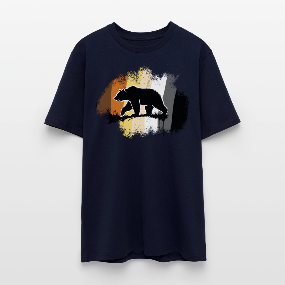 Black Bear Bear Flag | Unisex Bio T-Shirt - Navy