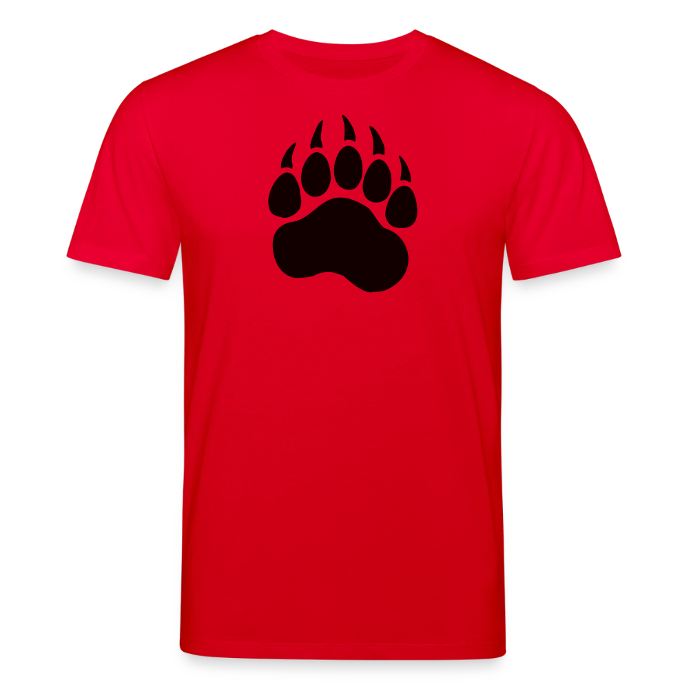 Bear Paw black | Unisex Bio-T-Shirt - Rot
