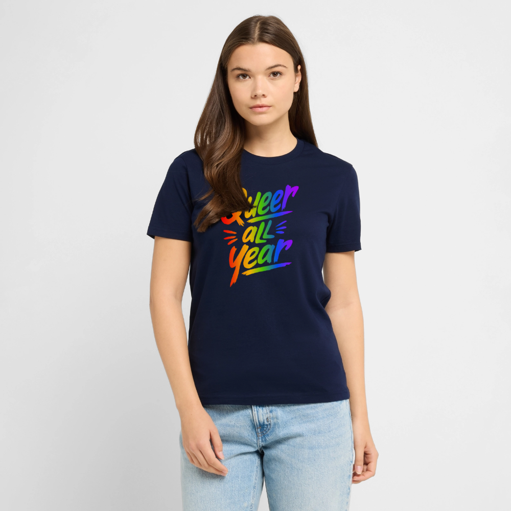 Queer all Year | Unisex Bio-T-Shirt - Navy