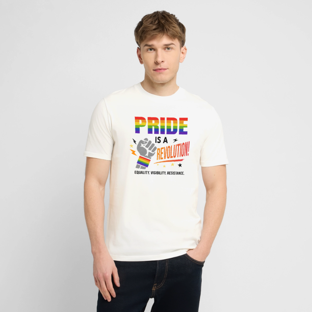 Pride is a Revolution | Unisex Bio T-Shirt - Naturweiß 