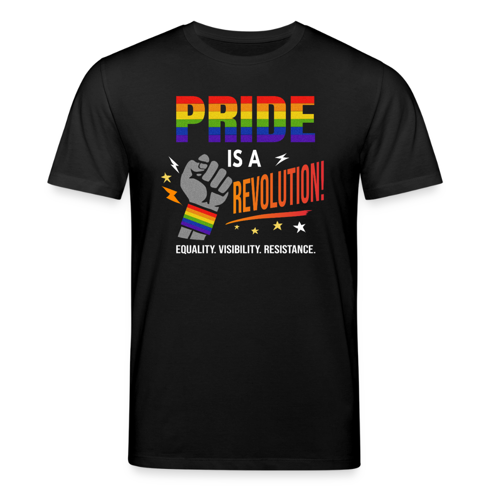 Pride is a Revolution 2 | Unisex Bio T-Shirt - Schwarz