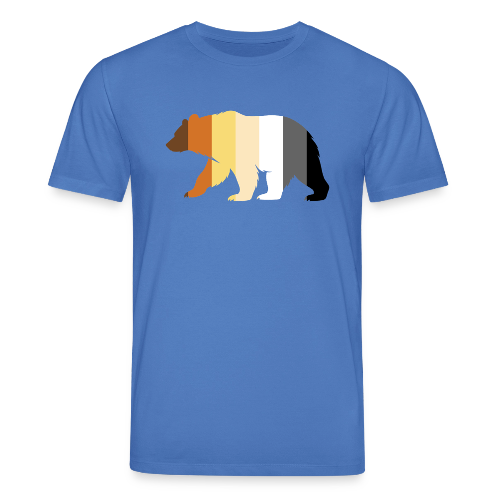 Bear in Bear Pride Colours | Unisex Bio T-Shirt - Achtsames Blau