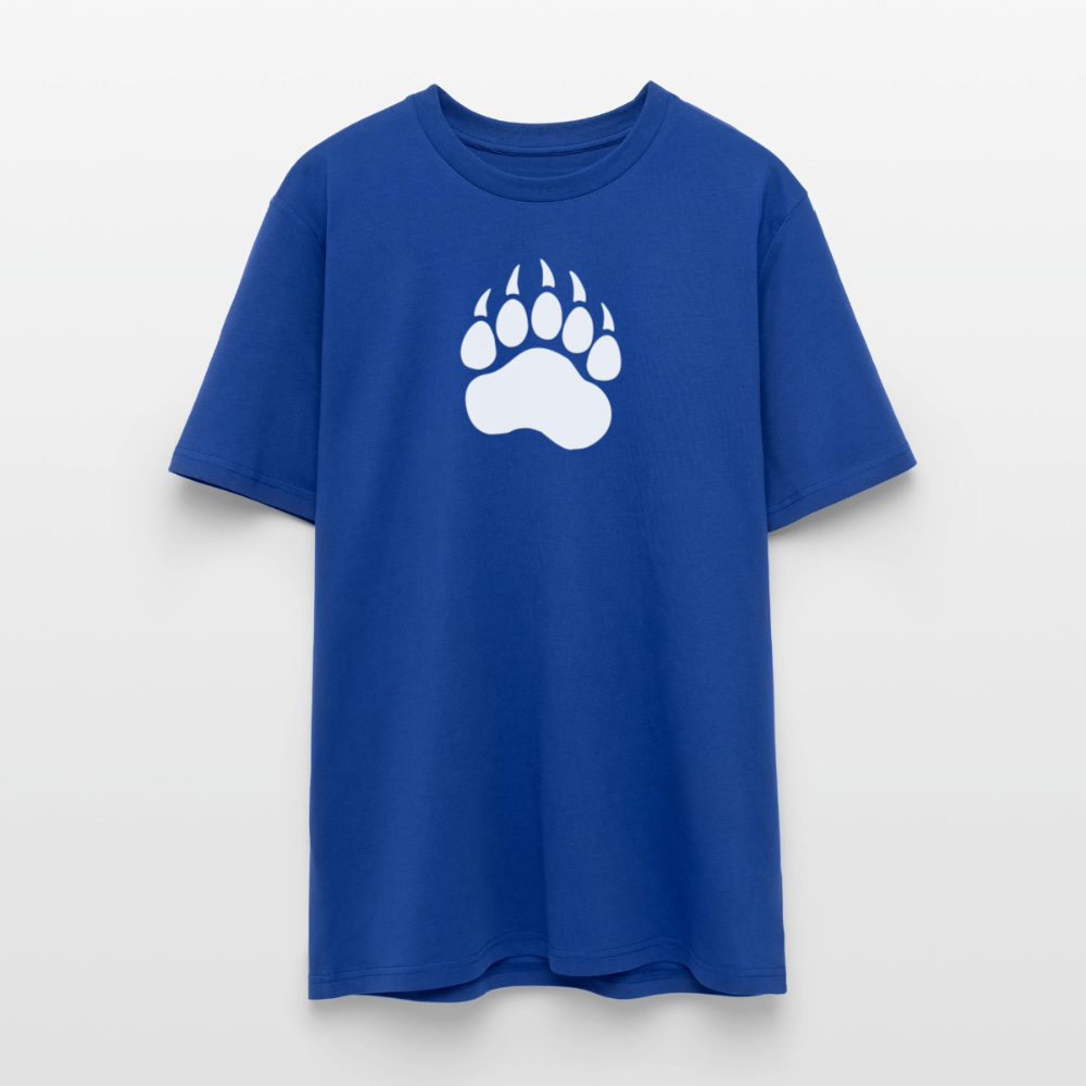 Bear Paw white | Unisex Bio-T-Shirt - Dunkelblau