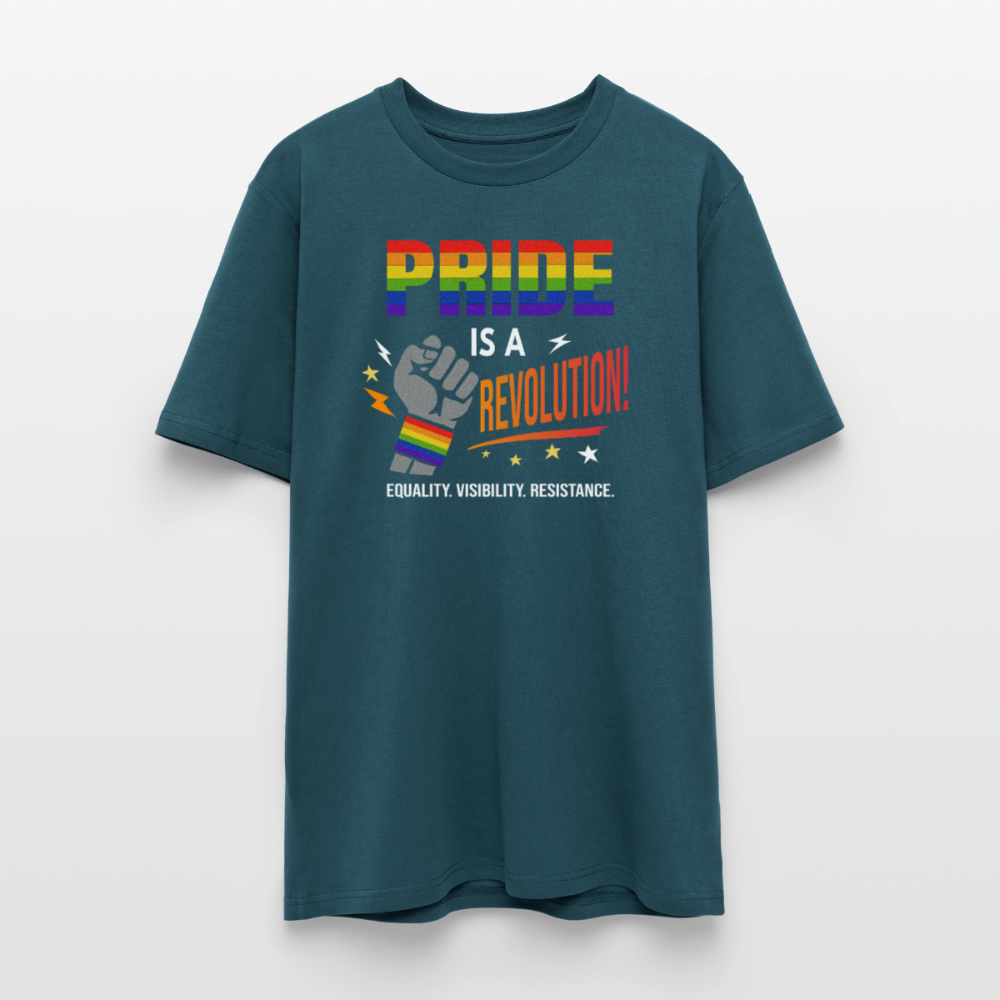 Pride is a Revolution 2 | Unisex Bio T-Shirt - Dunkles Petrol