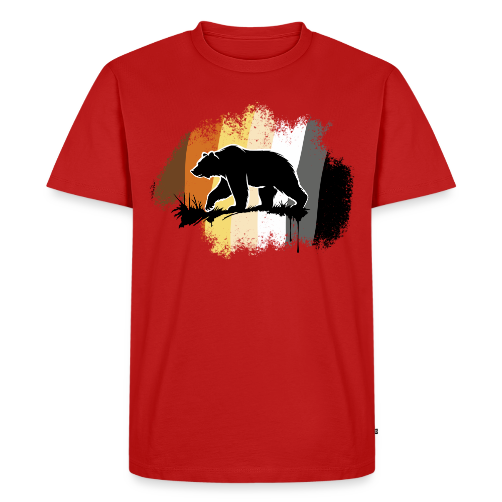 Black Bear on Bear Pride | Premium T-Shirt - Rot
