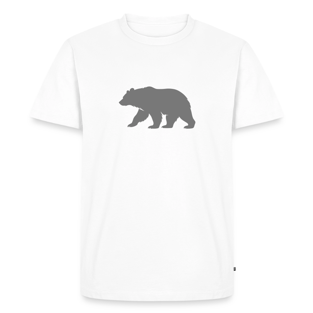 Bear grey | Premium T-Shirt - Weiß