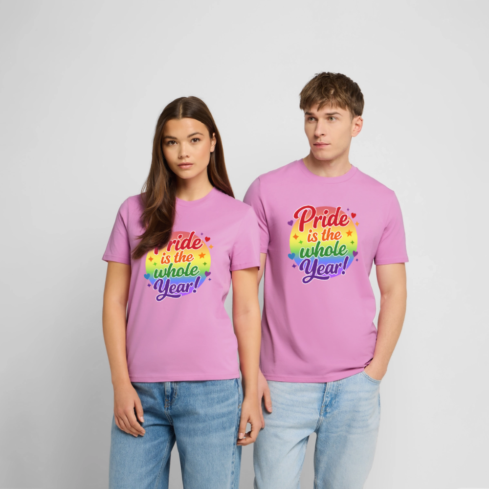 Pride is the whole Year | Unisex Bio T-Shirt - Pink
