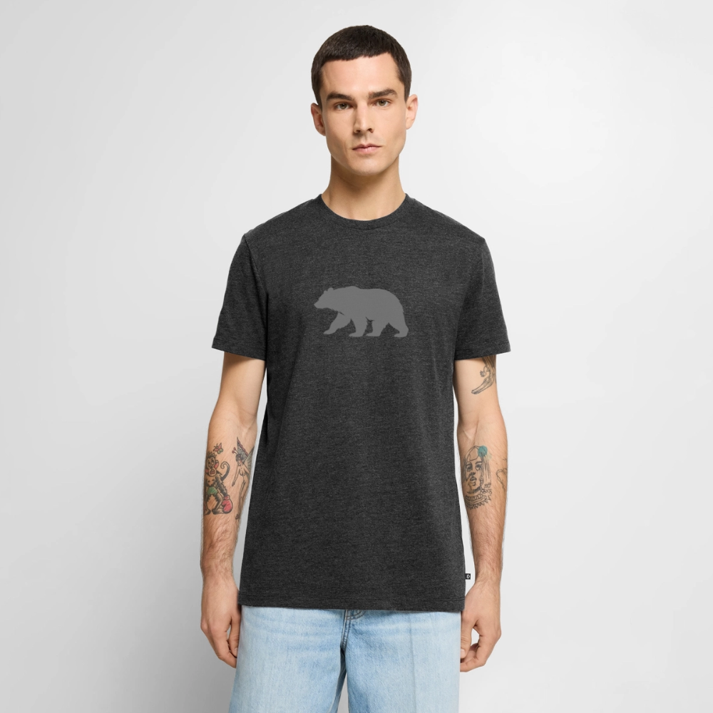 Bear grey | Premium T-Shirt - Anthrazit meliert