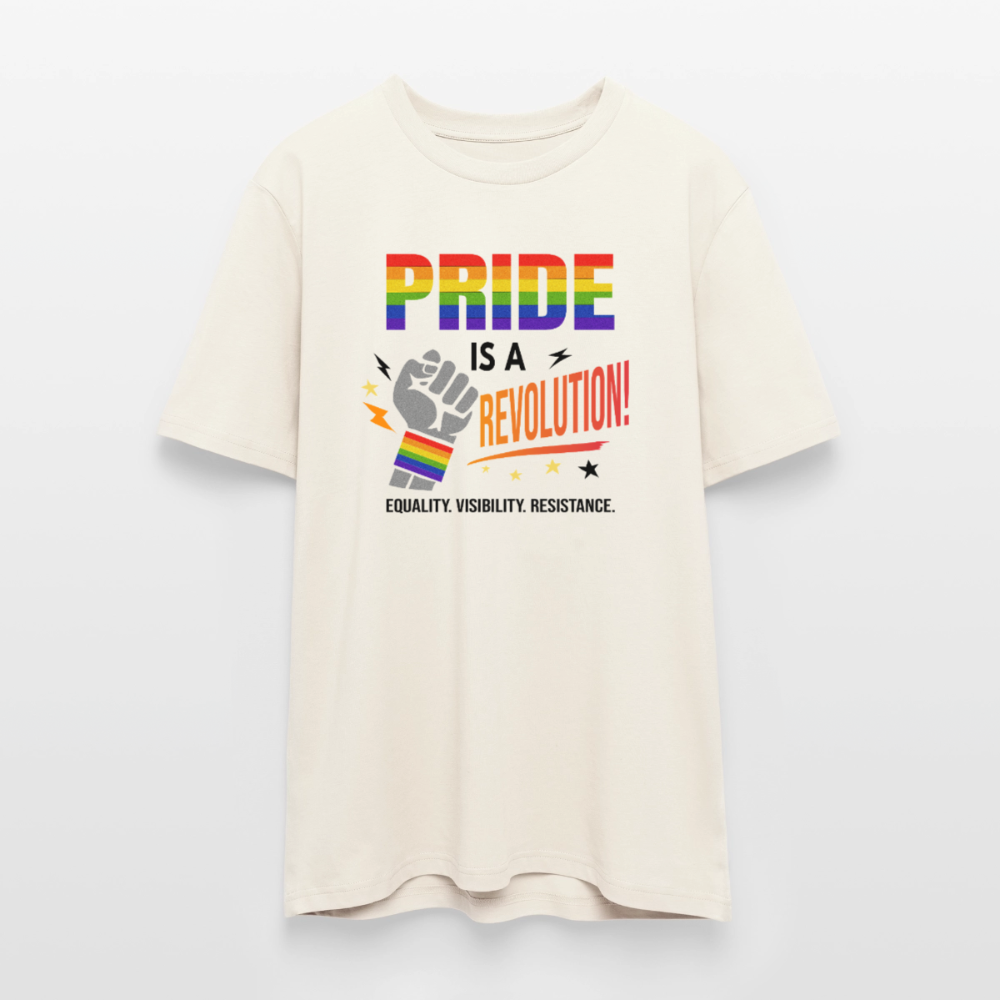 Pride is a Revolution | Unisex Bio T-Shirt - Naturweiß 