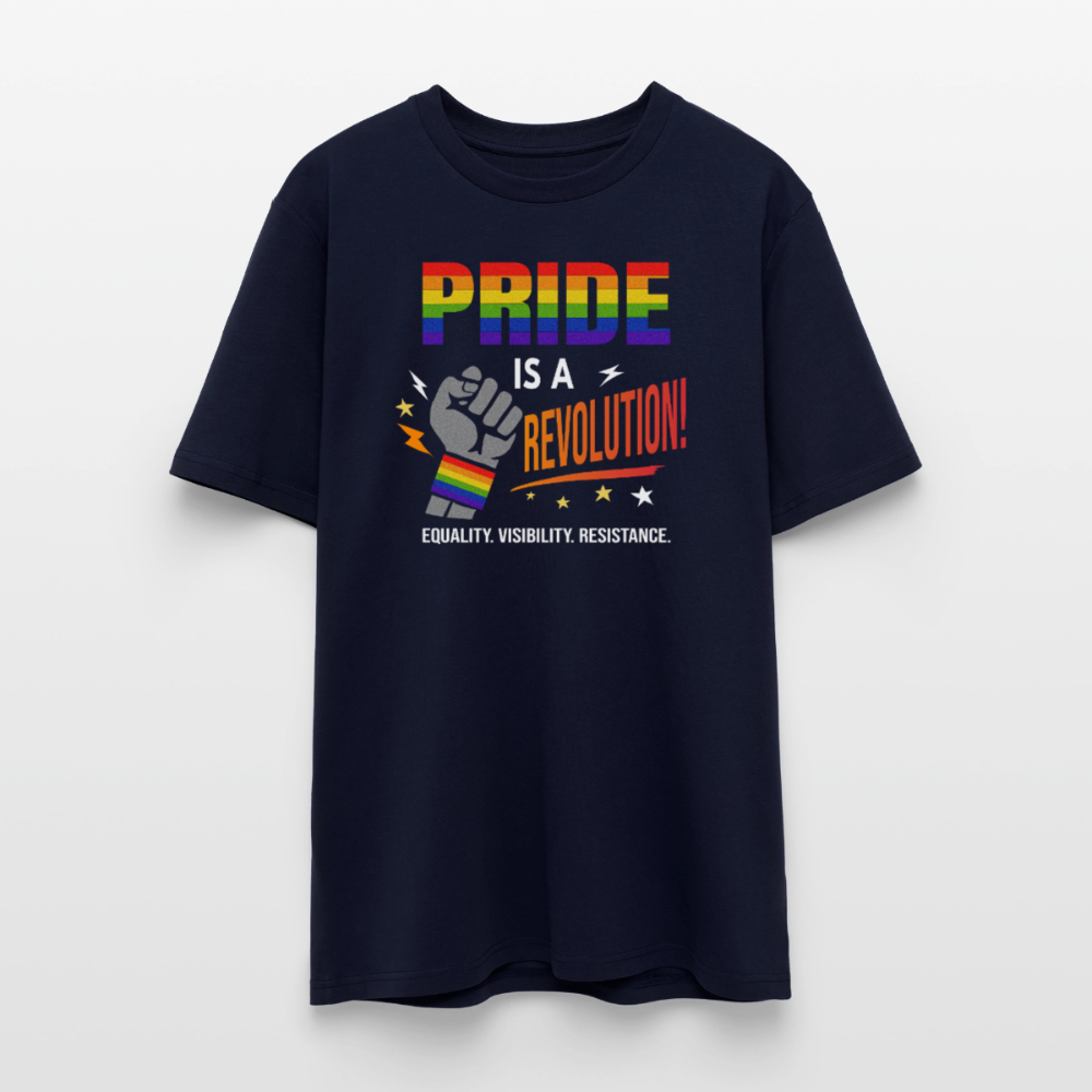 Pride is a Revolution 2 | Unisex Bio T-Shirt - Navy