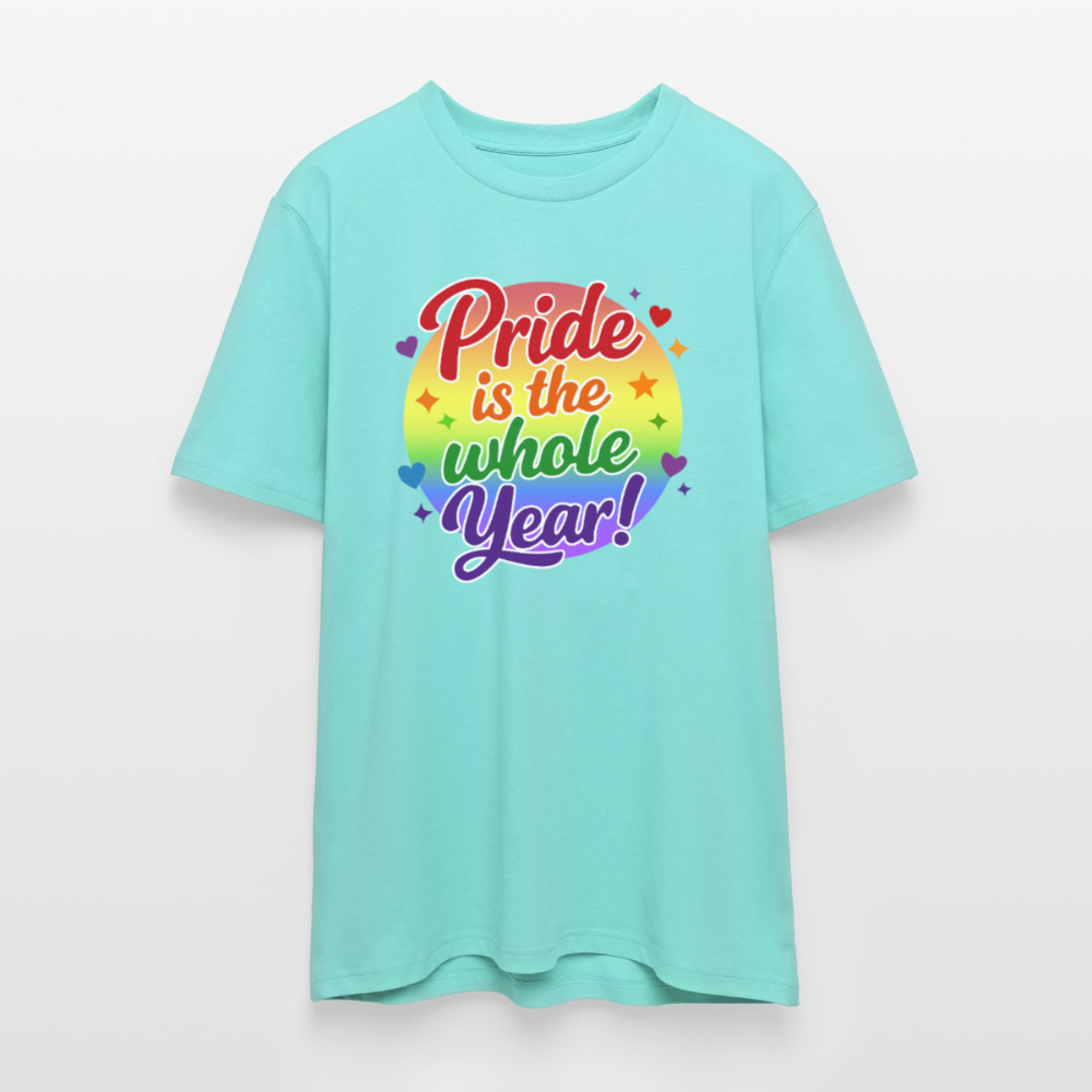 Pride is the whole Year | Unisex Bio T-Shirt - Poolblau