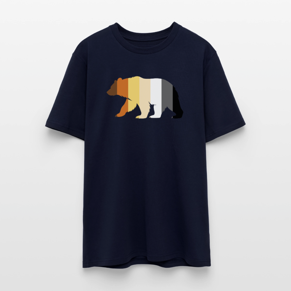 Bear in Bear Pride Colours | Unisex Bio T-Shirt - Navy
