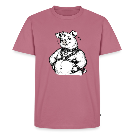 Piglet in Harness | Männer Premium T-Shirt - Mauve