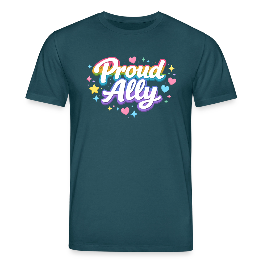 Proud Ally | Unisex Bio-T-Shirt - Dunkles Petrol