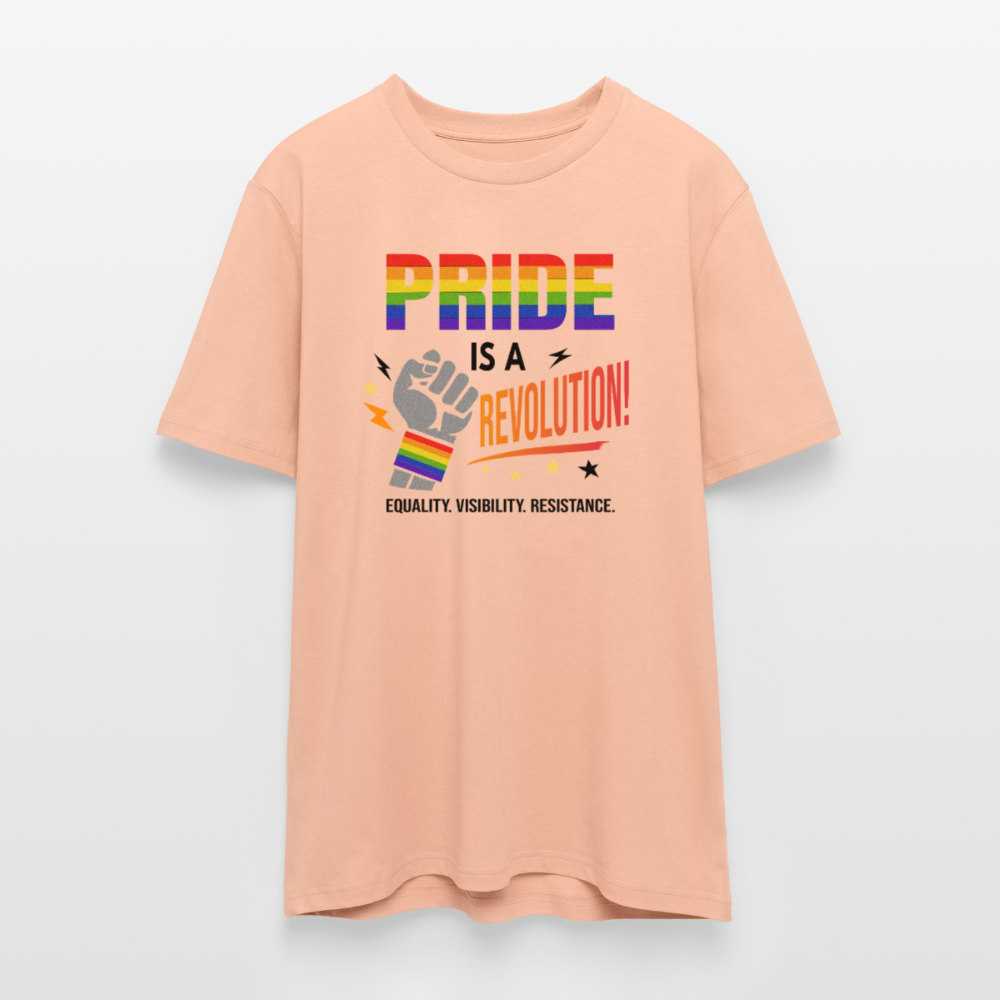 Pride is a Revolution | Unisex Bio T-Shirt - Pfirsich