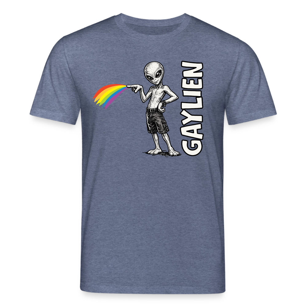 Gaylien | Unisex Bio-T-Shirt CREATOR - Dunkelblau meliert