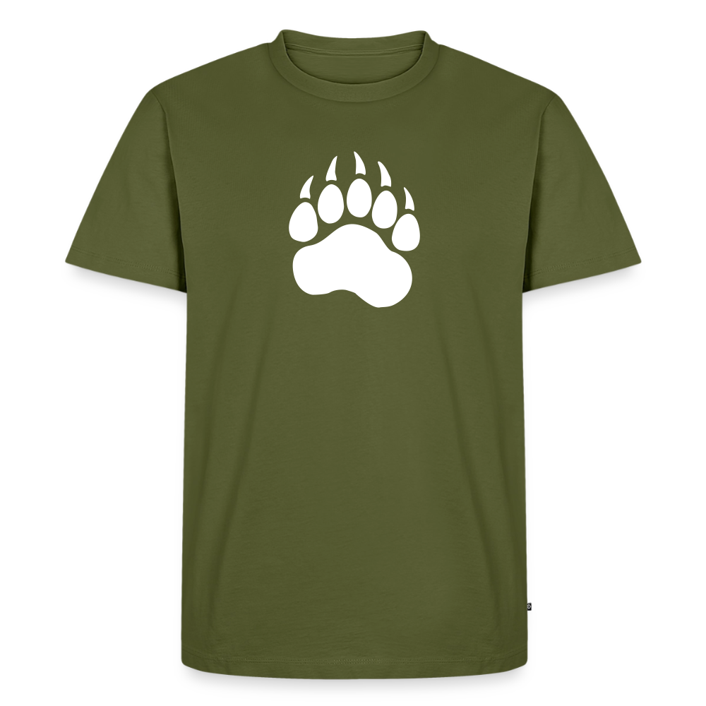 Bear Paw white | Männer Premium T-Shirt - Khaki