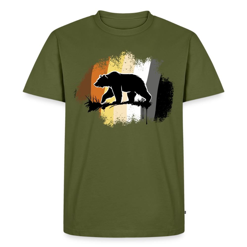 Black Bear on Bear Pride | Premium T-Shirt - Khaki