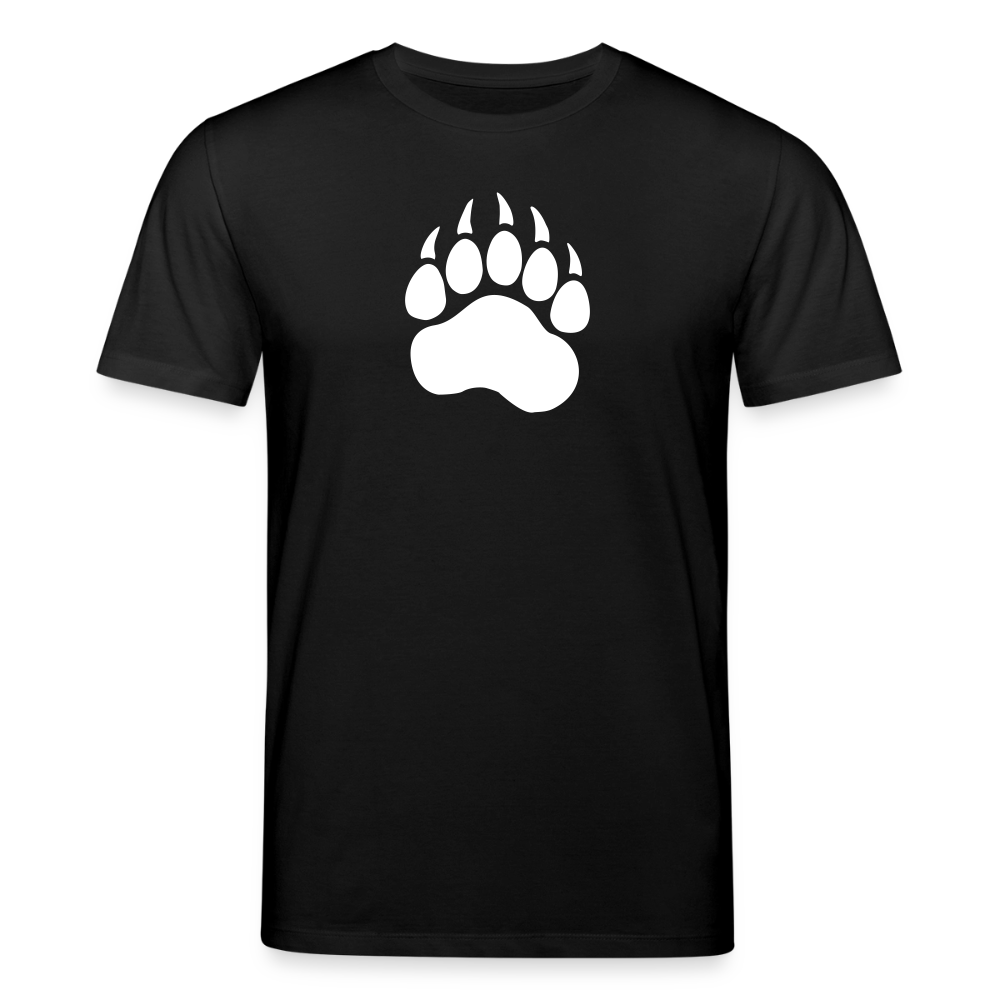 Bear Paw white | Unisex Bio-T-Shirt - Schwarz