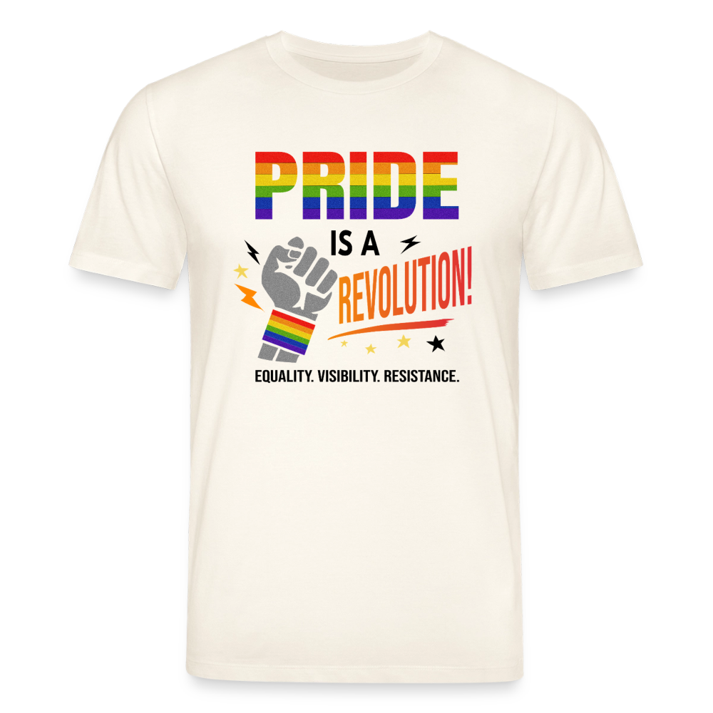 Pride is a Revolution | Unisex Bio T-Shirt - Naturweiß 
